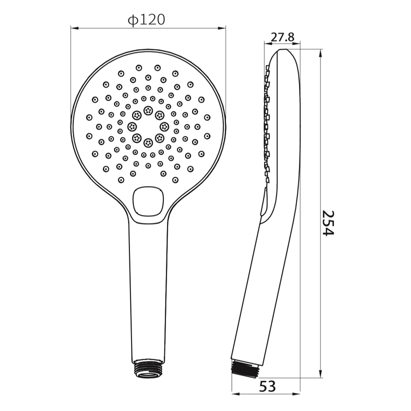 Round Hand shower