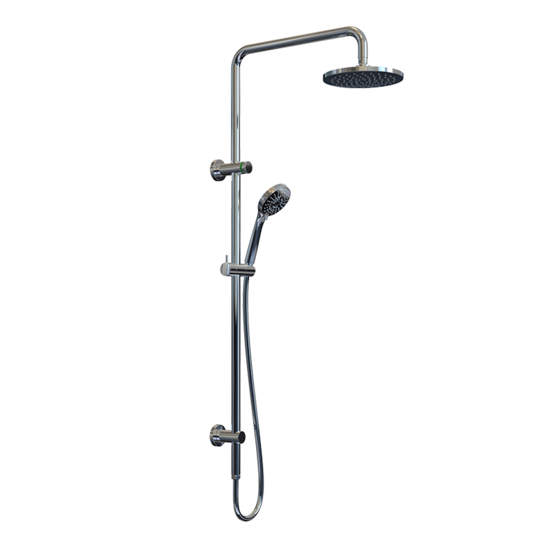 Top water inlet shower system