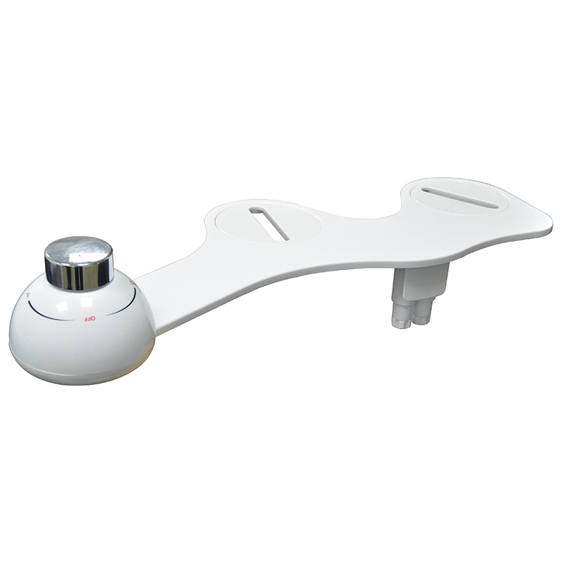 Non-Electric Mechanical Restroom Bidet Toilet Seat Cover Attachment